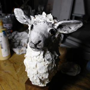 Sheep Air Dry Clay Sculpture SOLD!