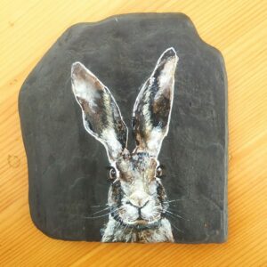 Hare on Slate Coaster *SOLD*